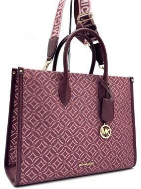 Michael Kors Medium Mirella Tote Bag Ox Blood Multi